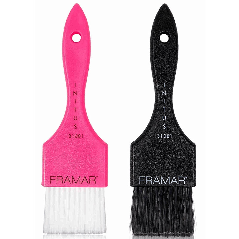 Immagine di Pennelli Power Painter Hair Color Brush (Rosa e Nero) 2pz - Framar