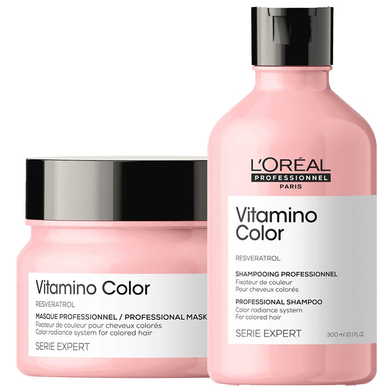 Immagine di KIT Duo Vitamino Color (Shampoo 300ml + Maschera 250ml) Holiday 22 Serie Expert - L'Oreal Professionnel